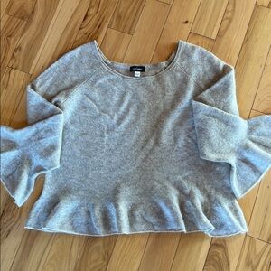 Sara Campbell cashmere peplum sweater